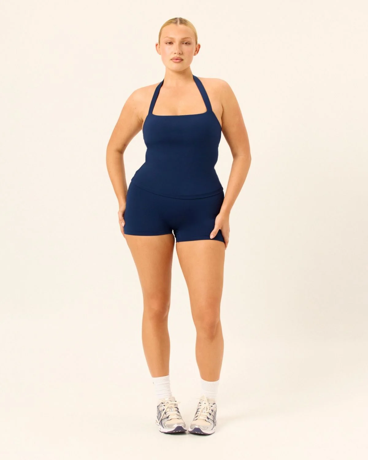 Serenity Scrunch Shorts 4" | Navy - Image 4