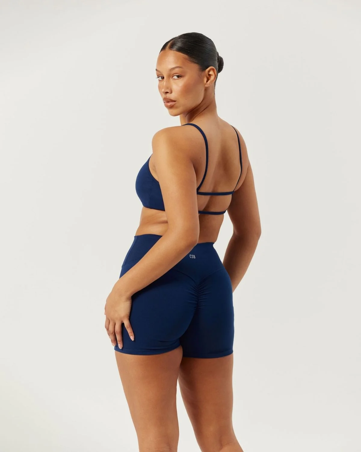 Serenity Scrunch Shorts 4" | Navy - Image 8