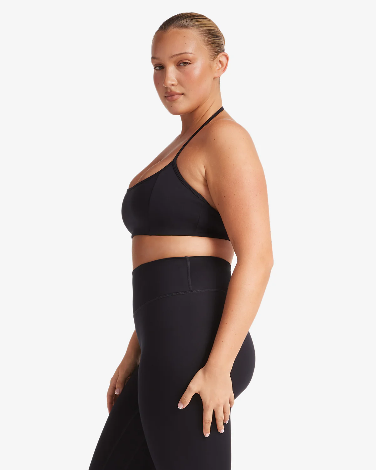 Serenity Contour Halter Crop | Black - Image 9