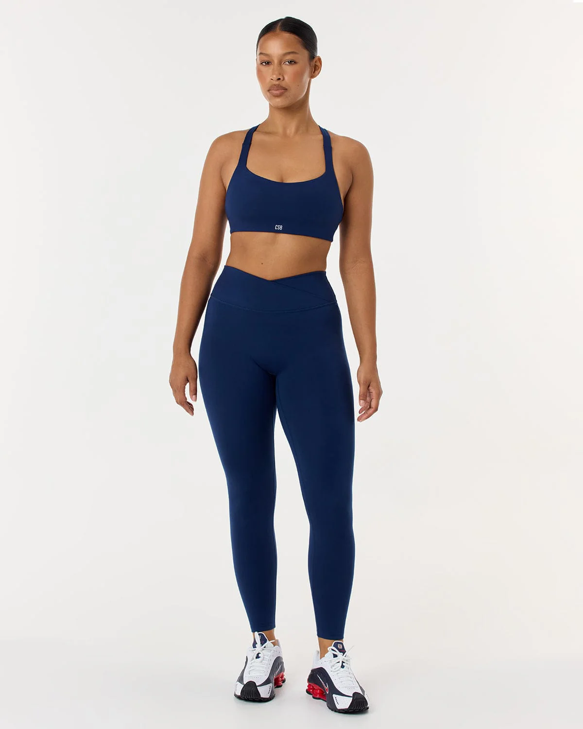 Serenity Crossover Leggings | Navy - Image 3