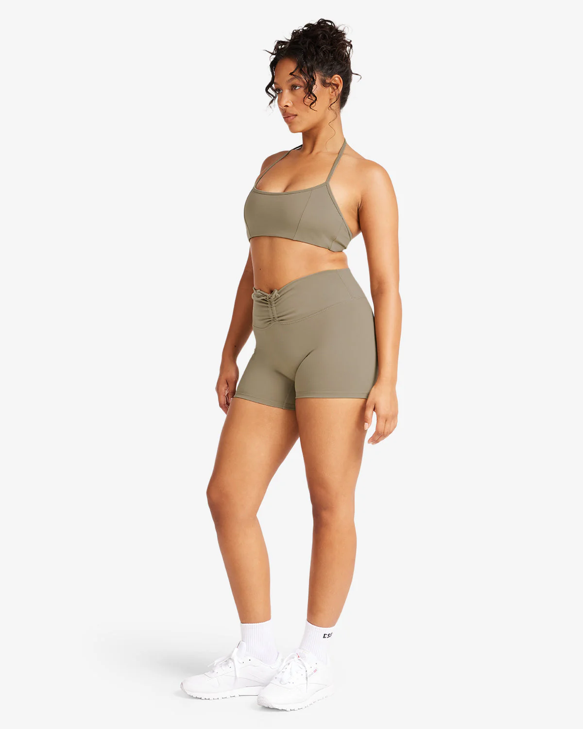 Serenity Drawstring Shorts 4" | Vintage Khaki - Image 3