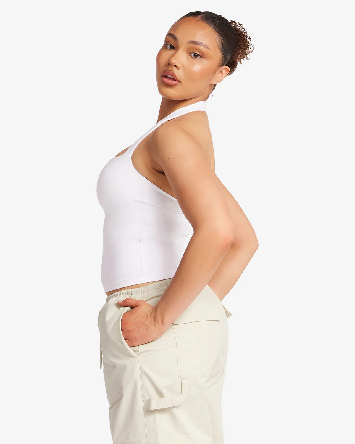 Serenity Halle Halter Tank | White - Image 11
