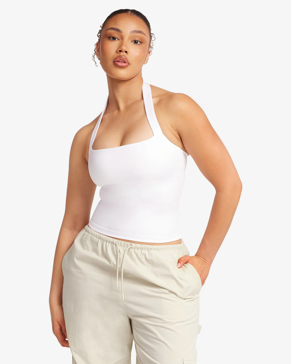 Serenity Halle Halter Tank | White - Image 9