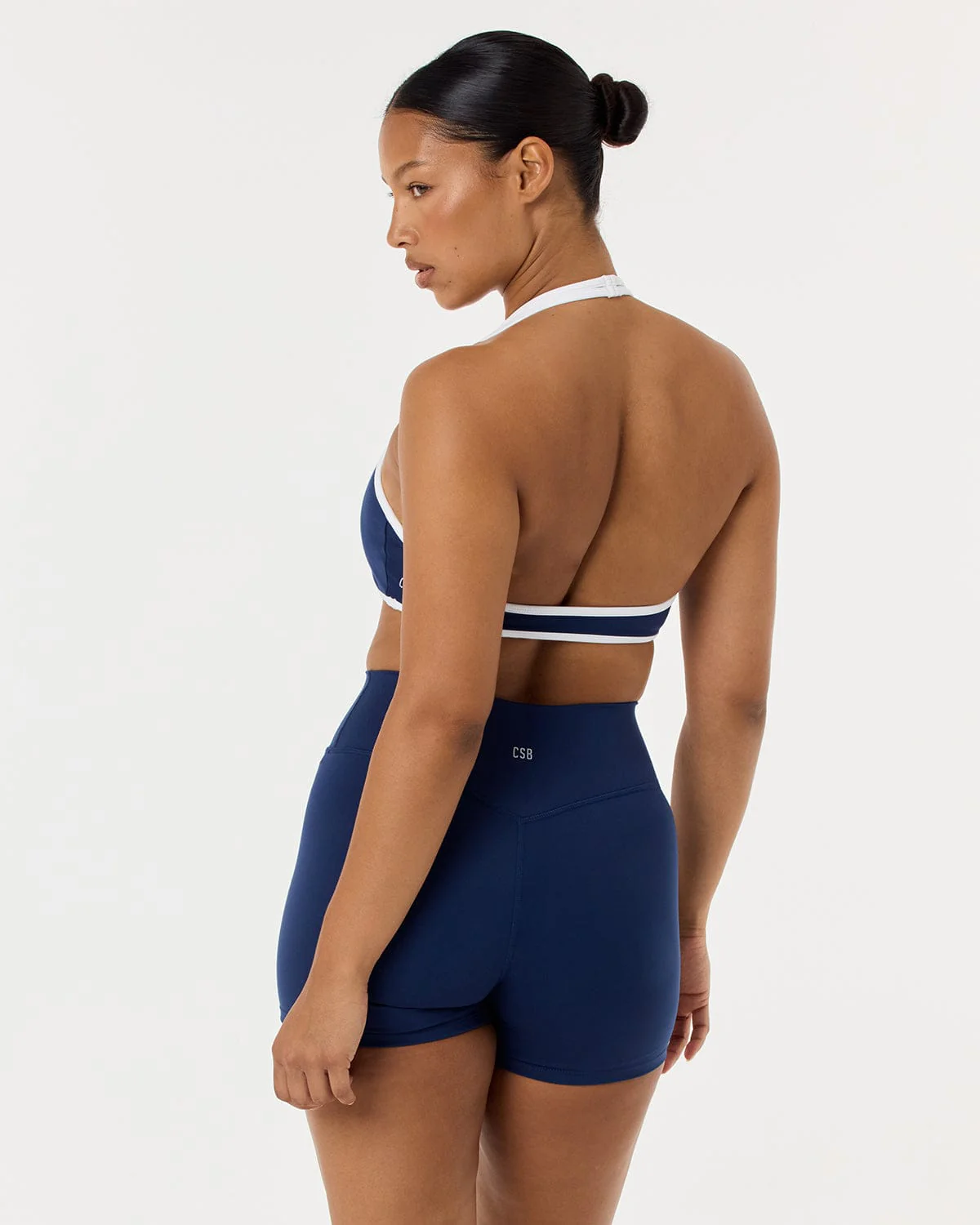 Serenity Halter Crop | Navy Two Tone - Image 5