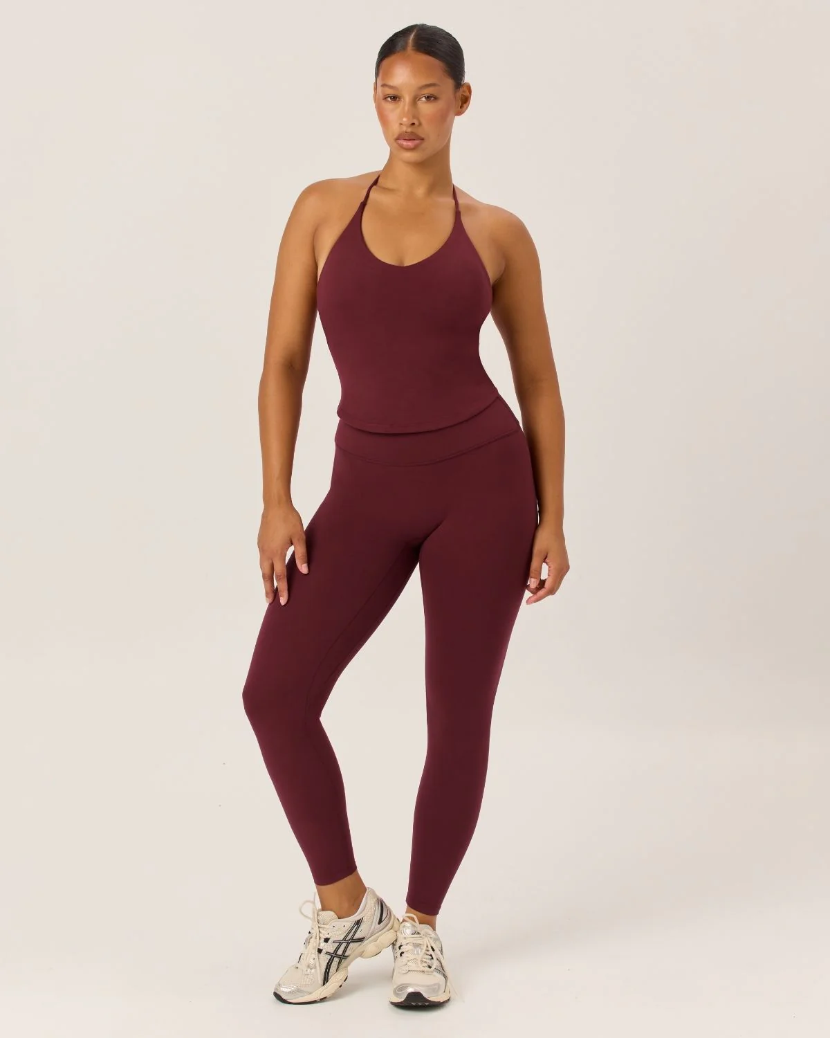 Serenity Invisible Scrunch Leggings | Burgundy - Image 4