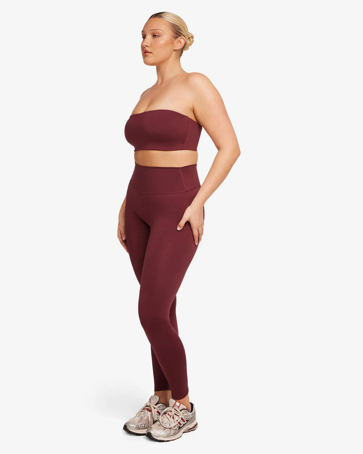 Serenity Leggings | Burgundy - Image 3