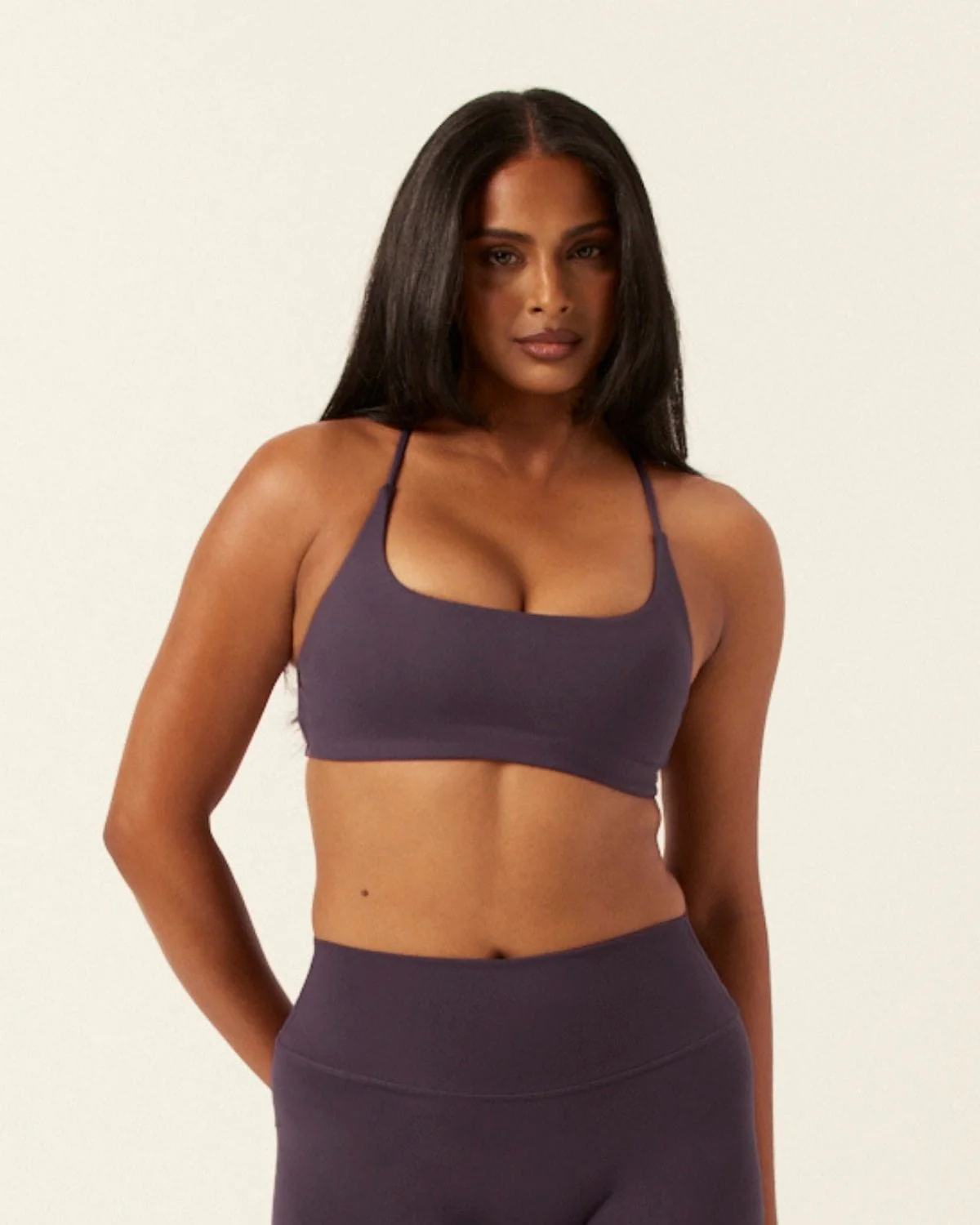 Serenity Lexi Support Crop | Plum - Image 4
