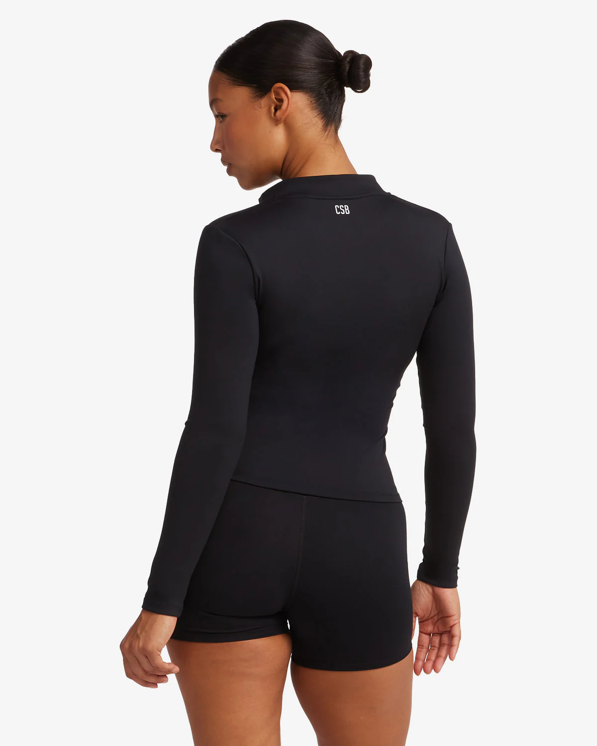 Serenity Longline Zip Up Jacket | Black - Image 7