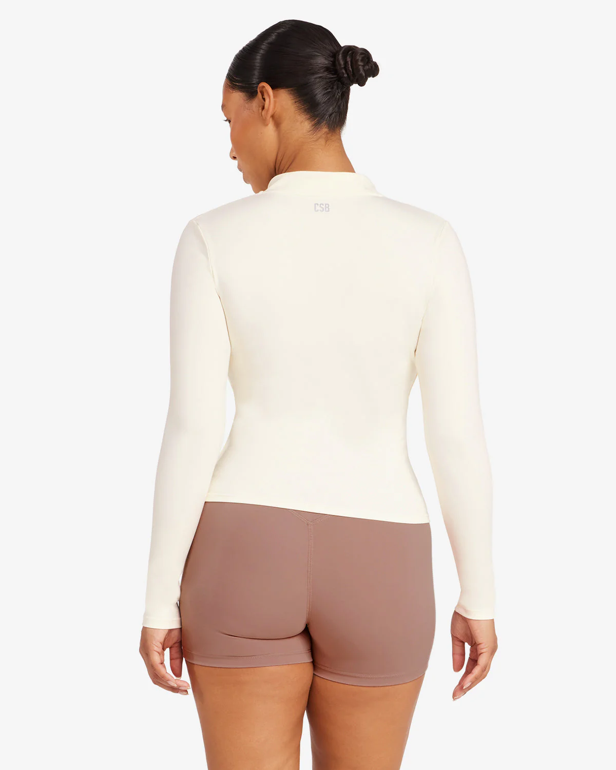 Serenity Longline Zip Up Jacket | Buttercream - Image 9