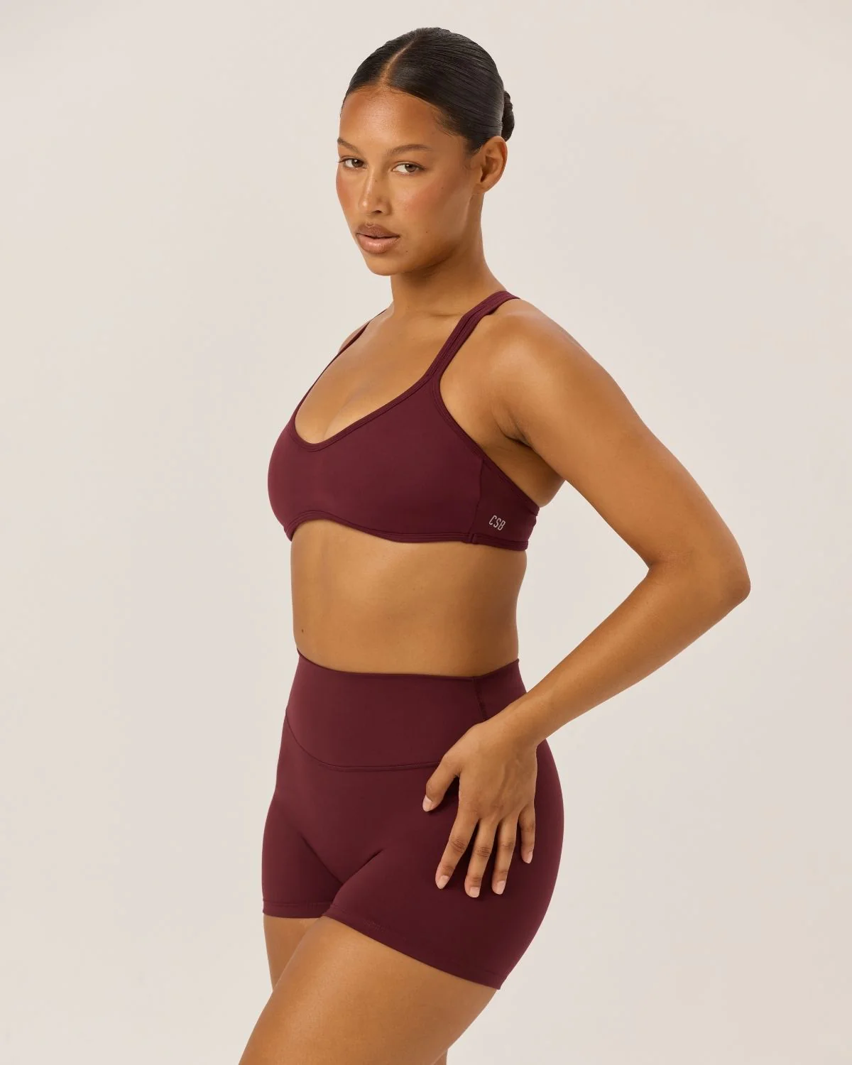 Serenity Millie Crop | Burgundy - Image 3