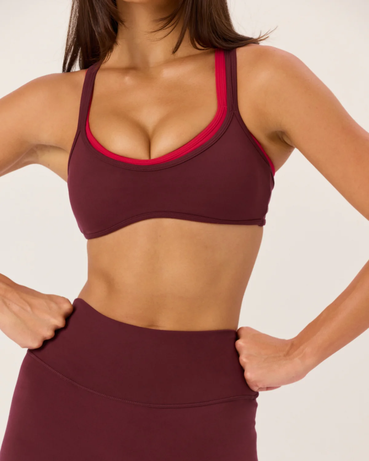 Serenity Millie Crop | Burgundy - Image 4