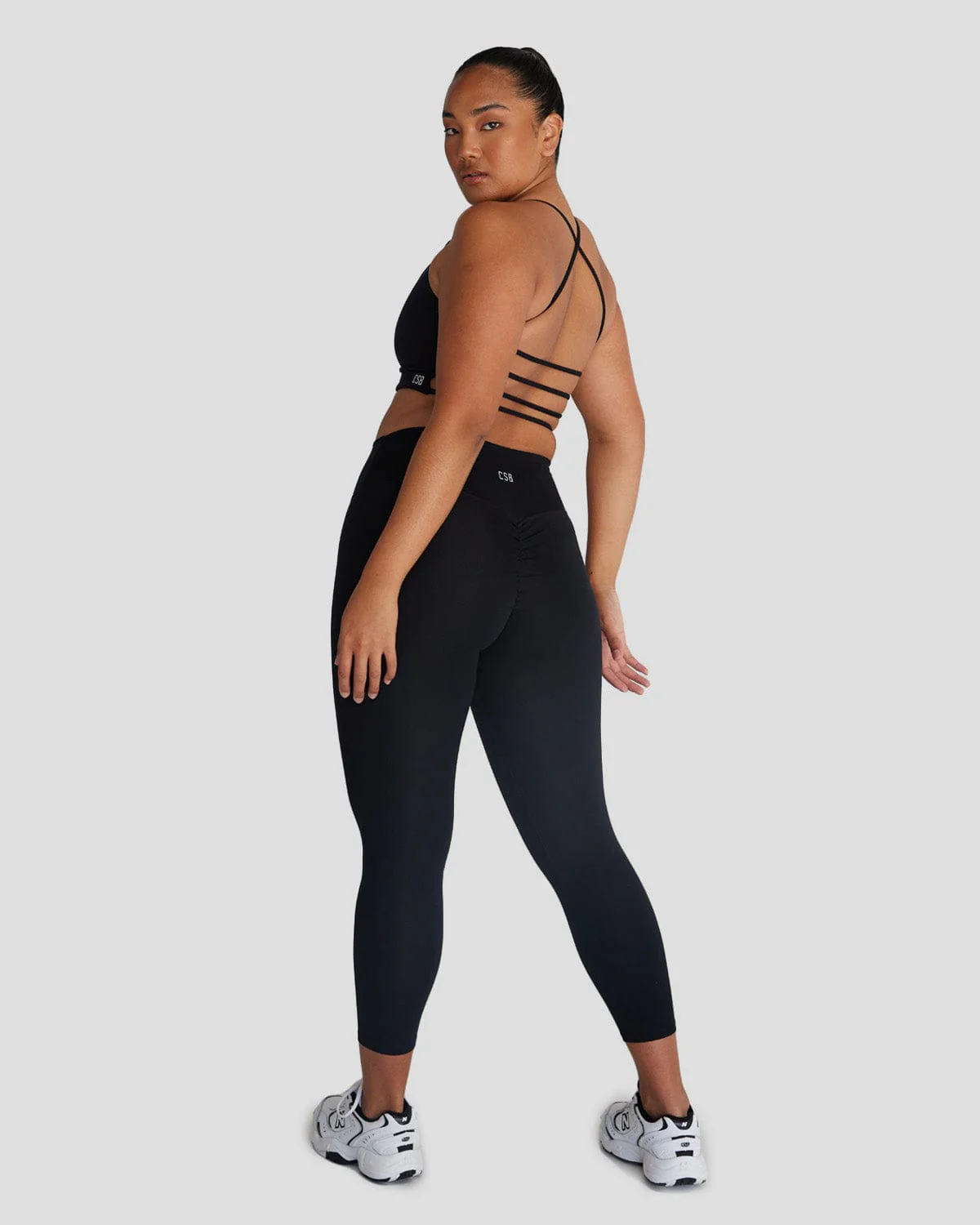 Serenity Petite Scrunch Leggings | Black - Image 8