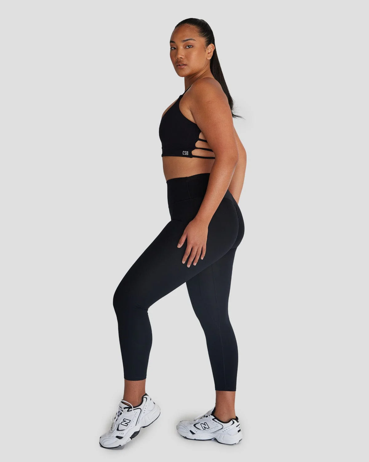Serenity Petite Scrunch Leggings | Black - Image 9