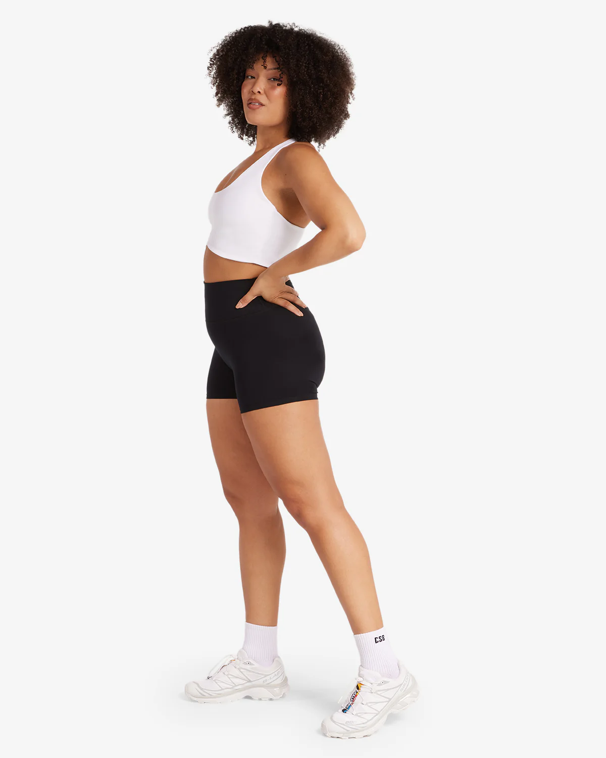 Serenity Scrunch Shorts 4" | Black - Image 11