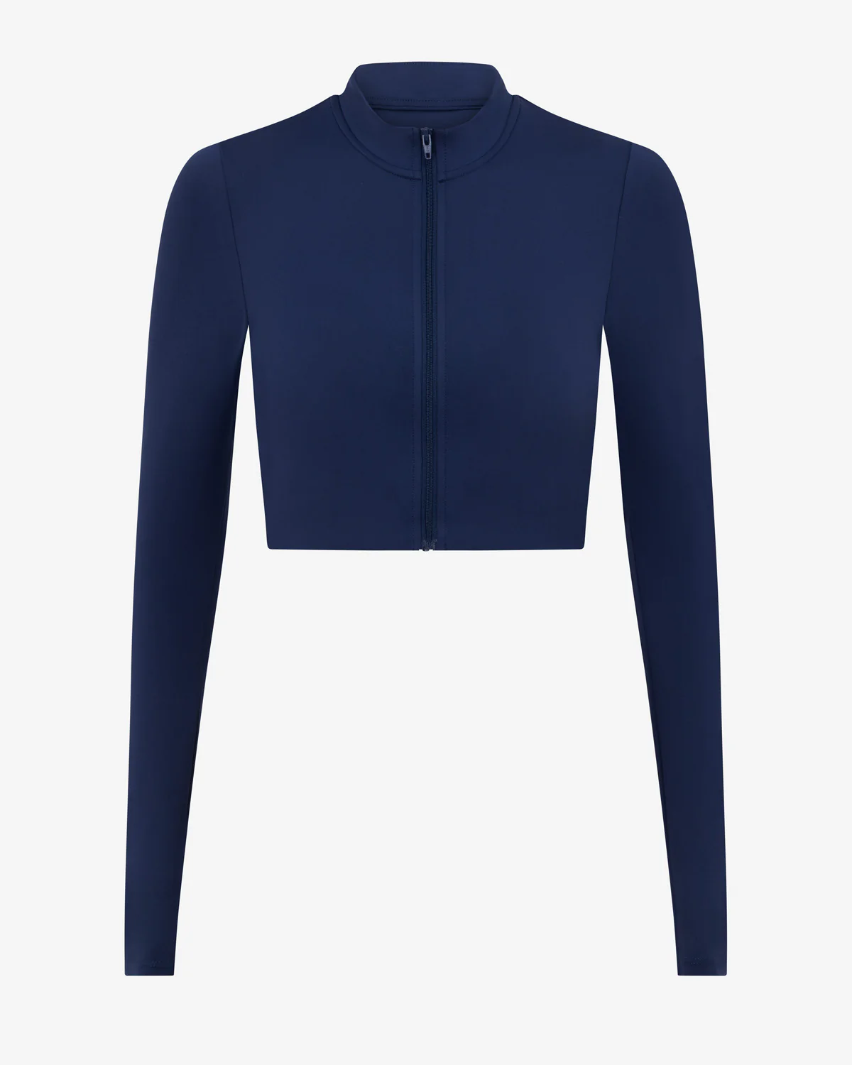 Serenity Cropped Zip Jacket | Navy - Image 8