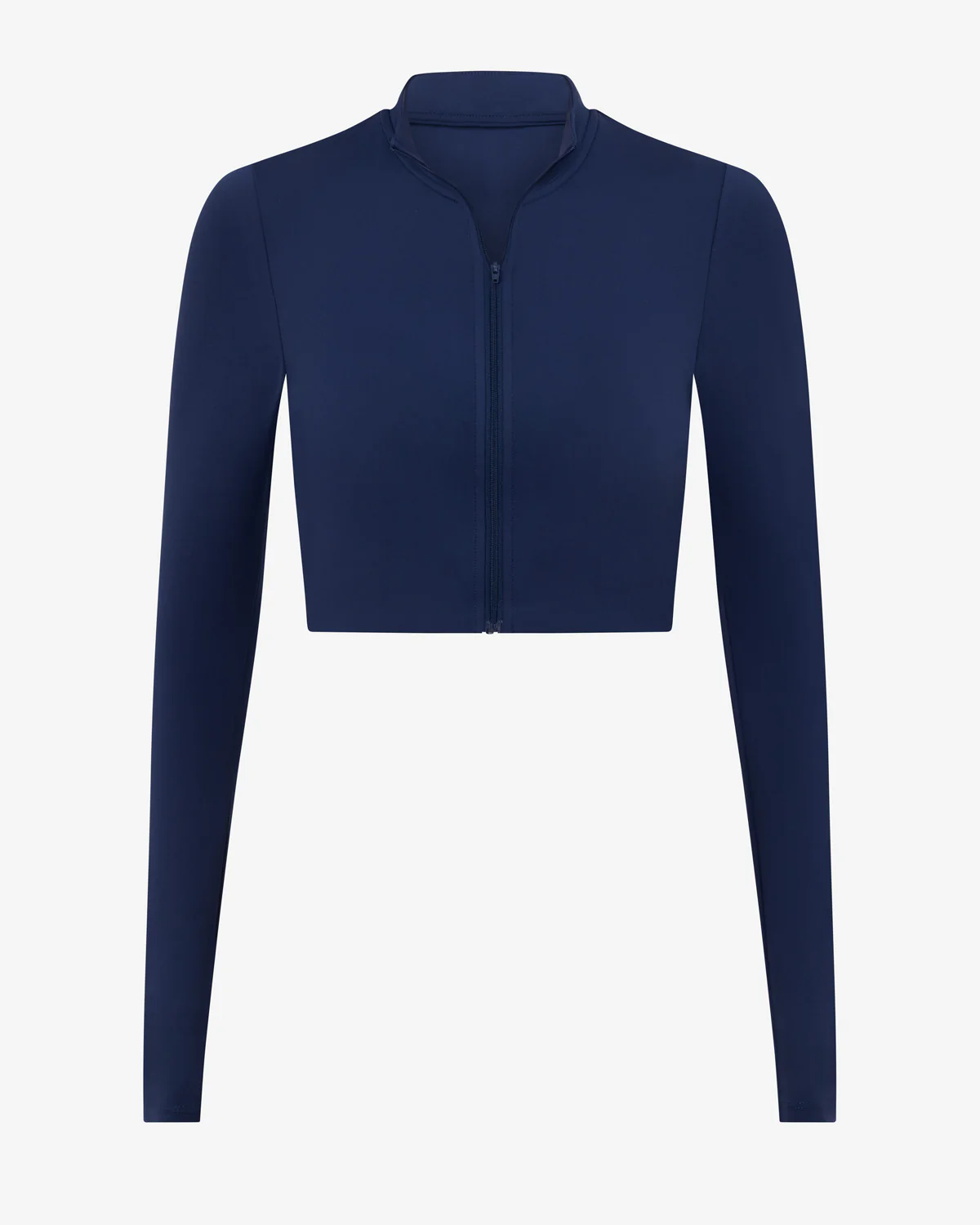 Serenity Cropped Zip Jacket | Navy - Image 9
