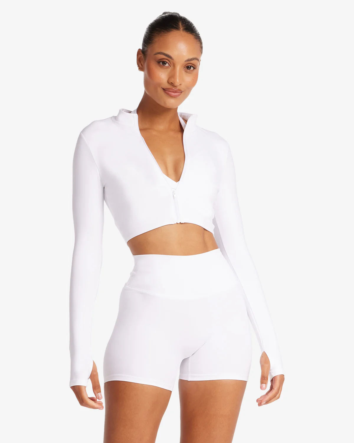 Serenity Sculpt Zip Jacket | White - Image 6