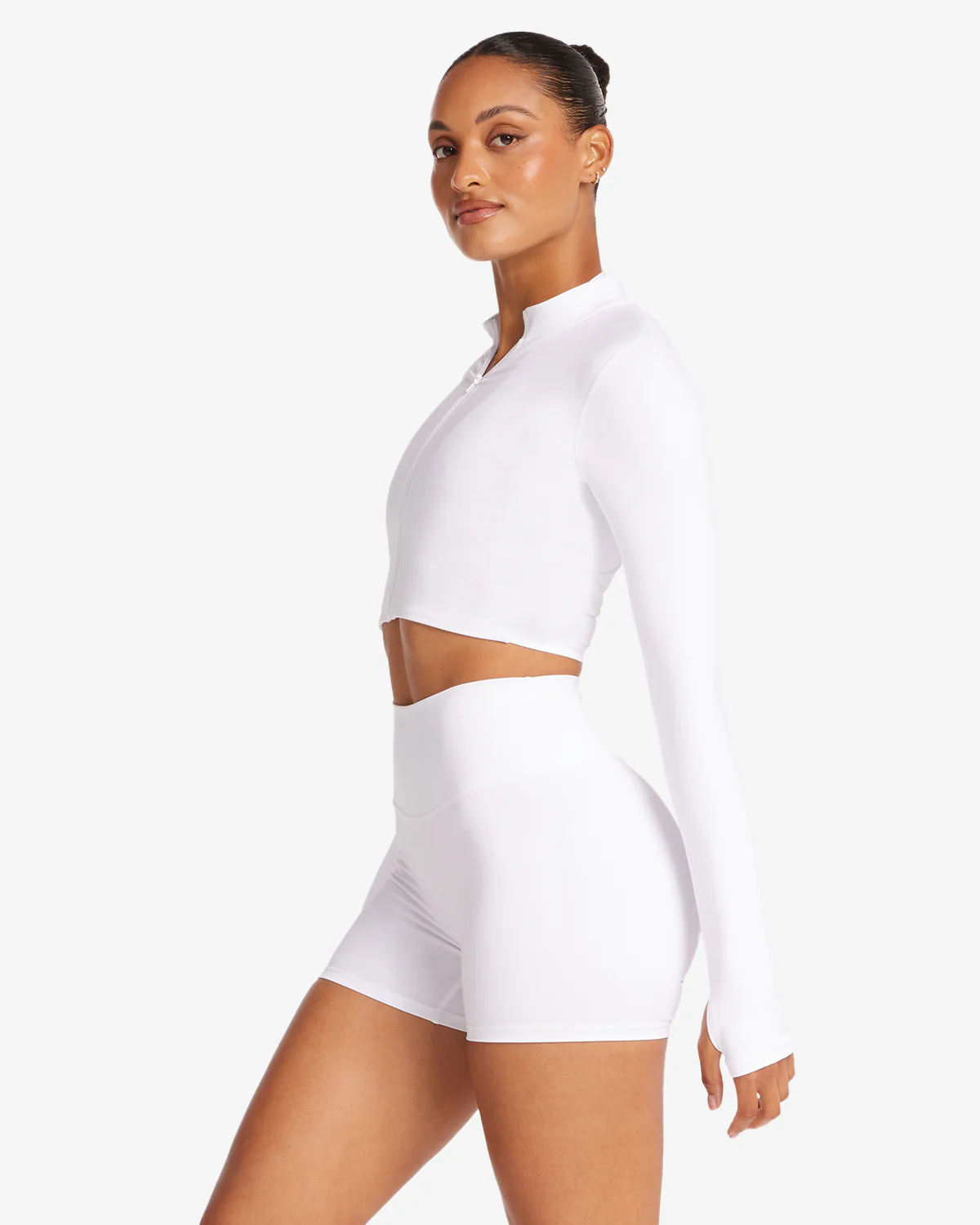 Serenity Sculpt Zip Jacket | White - Image 7