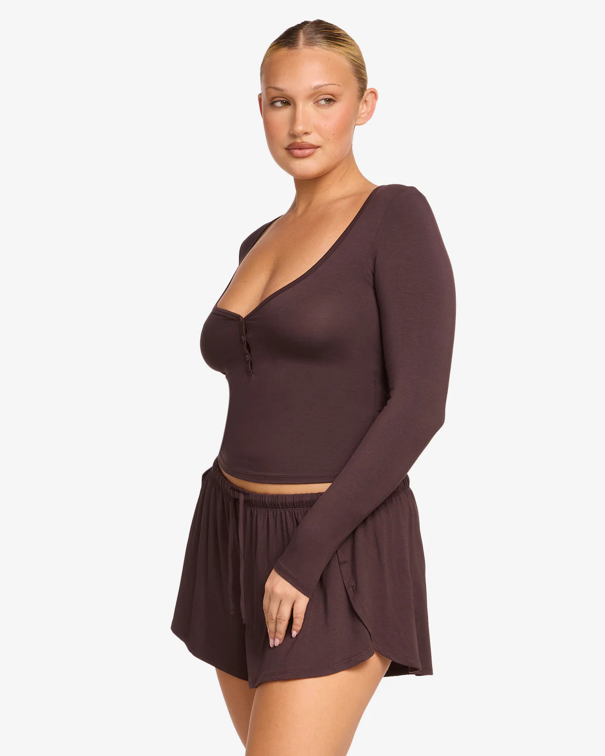 Sleep Long Sleeve Top | Espresso - Image 7