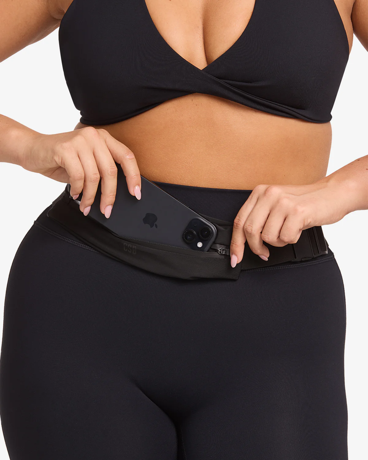 Slim Run Belt Bag | Black - Image 10