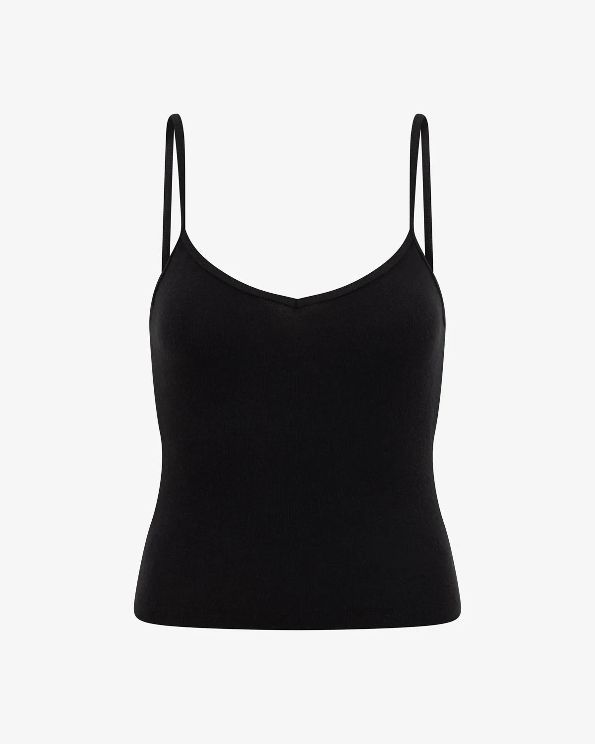 Terry Thin Strap Tank | Black - Image 8