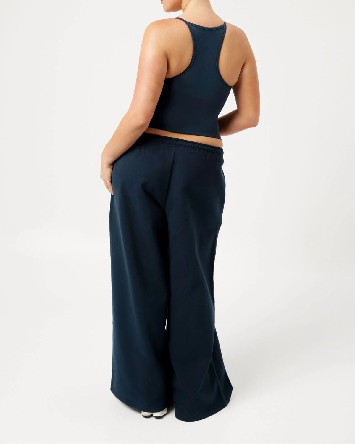 Wide Leg Sweatpants | Deep Navy - Image 8